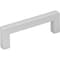 Elements 3" Center-to-Center Matte Silver Square Stanton Cabinet Bar Pull 625-3MS - alternate 1